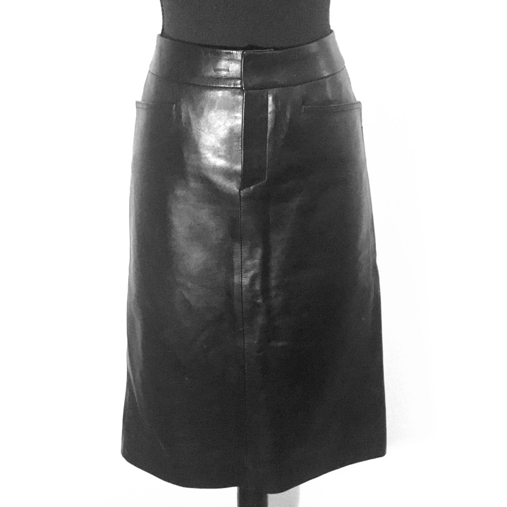 Gucci Leather Pencil Skirt